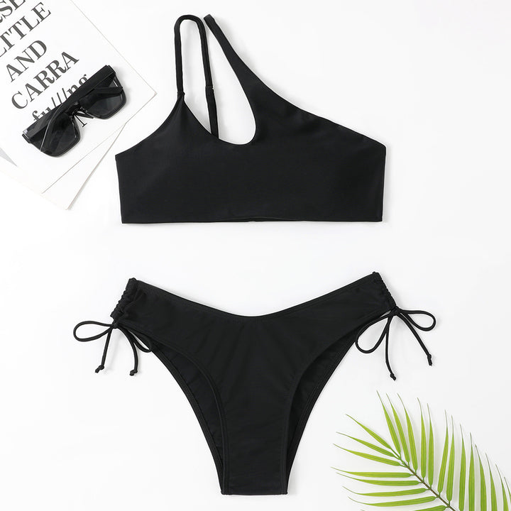 Dame High-Waist bikini-sæt med justerbare stropper og raffineret snit Stilla