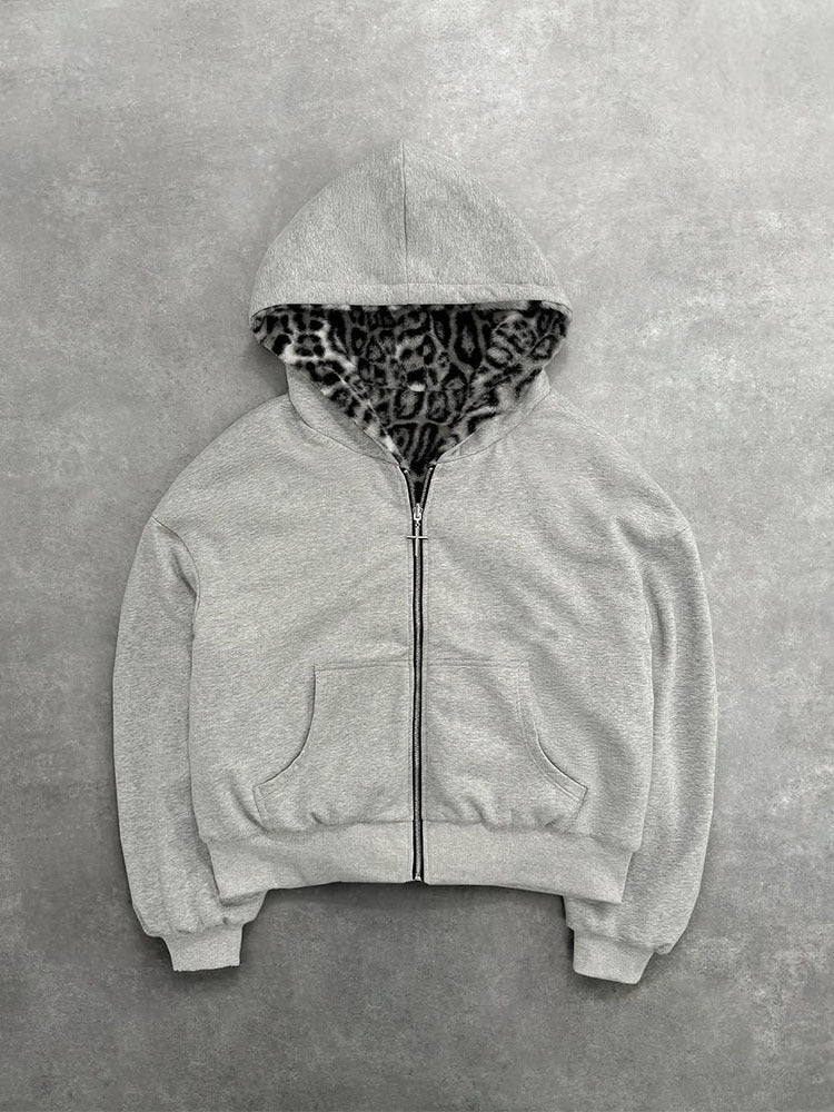 Kvinders hætte sweatshirt med blødt inderfor og lynlås af høj kvalitet Stilla
