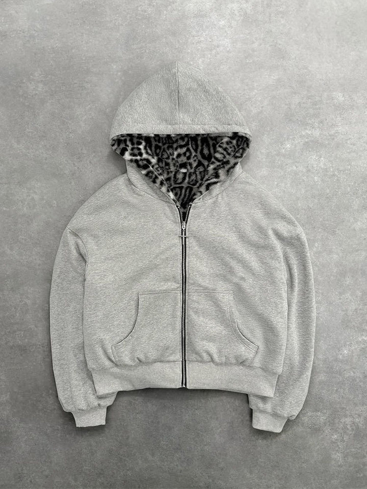 Kvinders hætte sweatshirt med blødt inderfor og lynlås af høj kvalitet Stilla