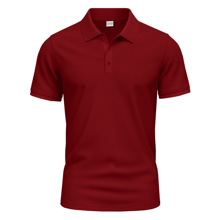 Herrer polo t-shirt med struktureret stof Stilla