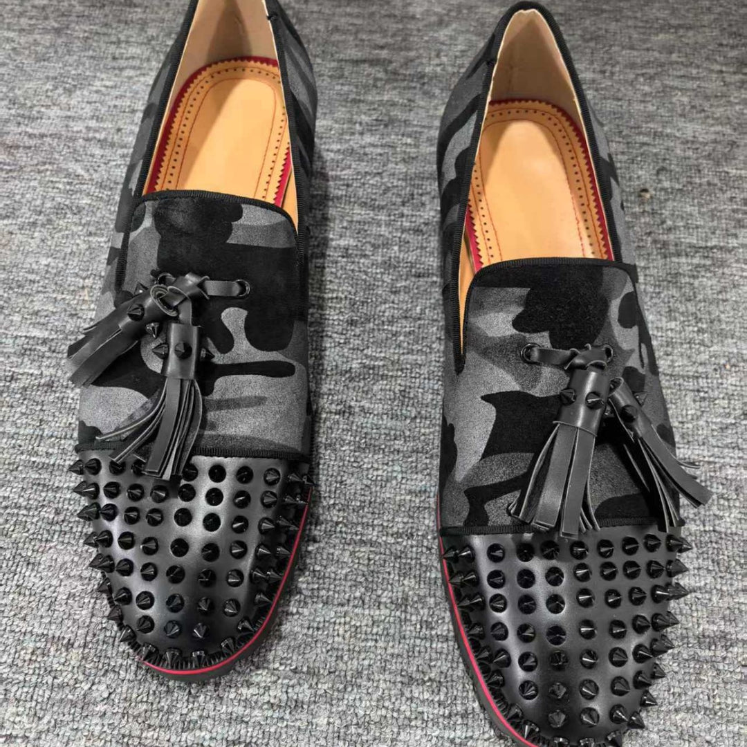 Mandemode med nitter-loafers Stilla
