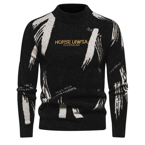 Herrer Behagelig Struktureret Rullekrave Sweater Stilla