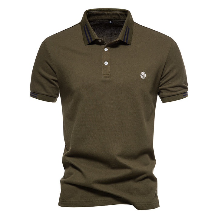 Herren polo shirt med sportslige accenter og fin bomulds kvalitet Stilla