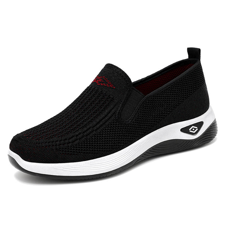 Dame Casual Slip-On Sneakers med åndbart strikdesign Stilla