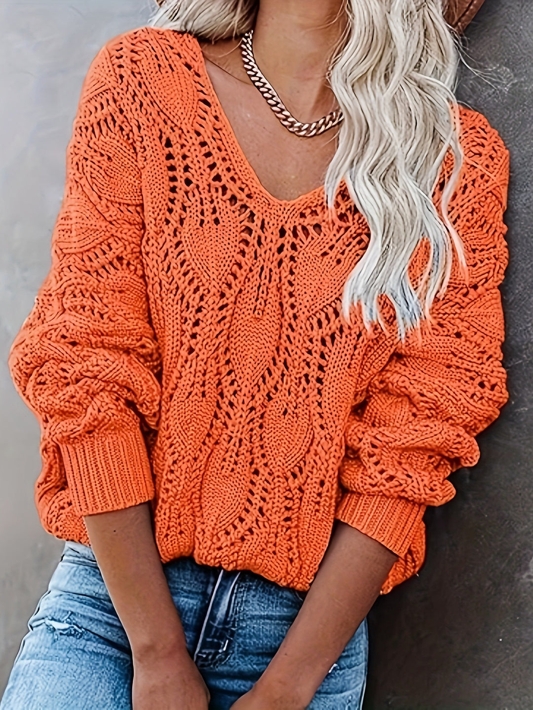 Femme Åben Strikbluse Stilla