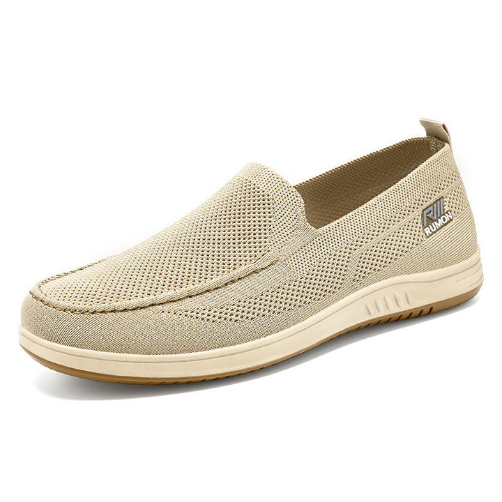 Herrer Komfortable Slip-On Fritidsko med åndbart Mesh-Overmateriale Stilla