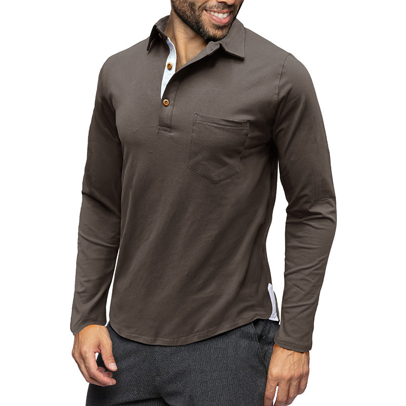 Herre Langærmet Polo T-shirt Stilla
