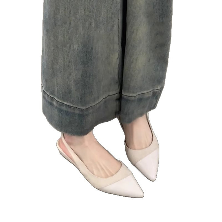 Dame Slingback Pumper med spids tå Stilla