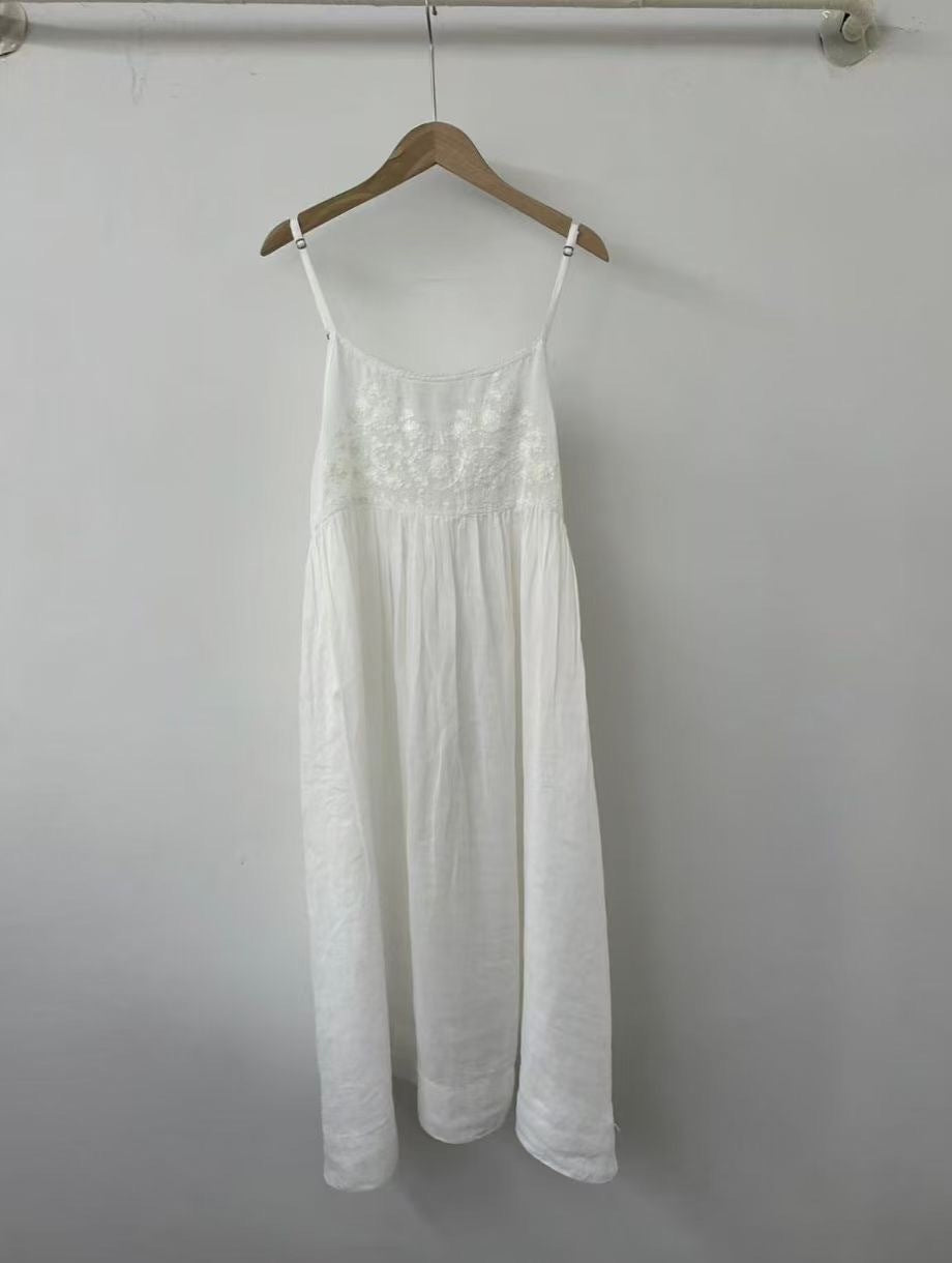 Femme Bohemian Broderet Maxikjole Stilla