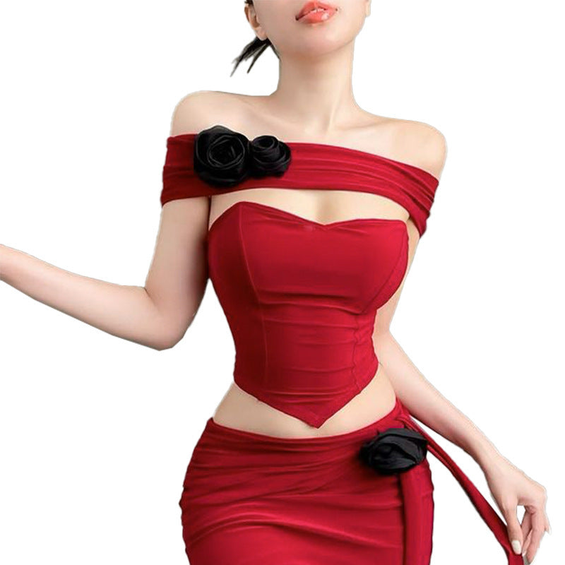 Dame Off-Shoulder Korset Top Stilla