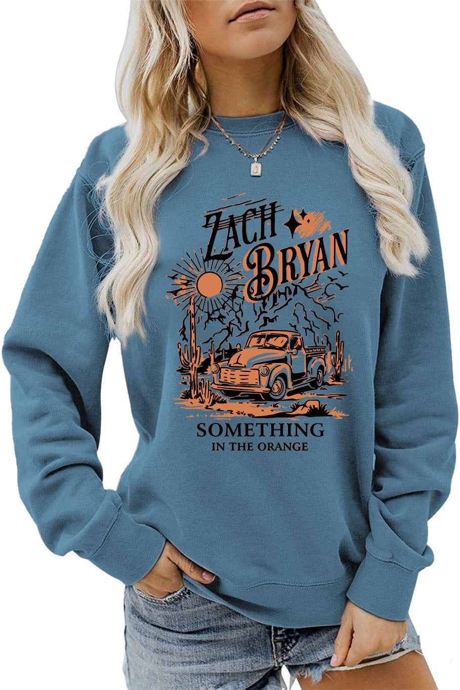 Kvinders sweatshirt med inspirerende vintage lastbil design Stilla