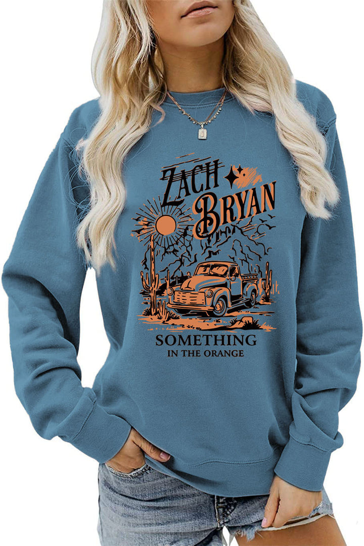 Kvinders sweatshirt med inspirerende vintage lastbil design Stilla