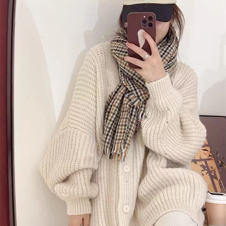 Kvinders hyggelige strikcardigan med oversized snit Stilla