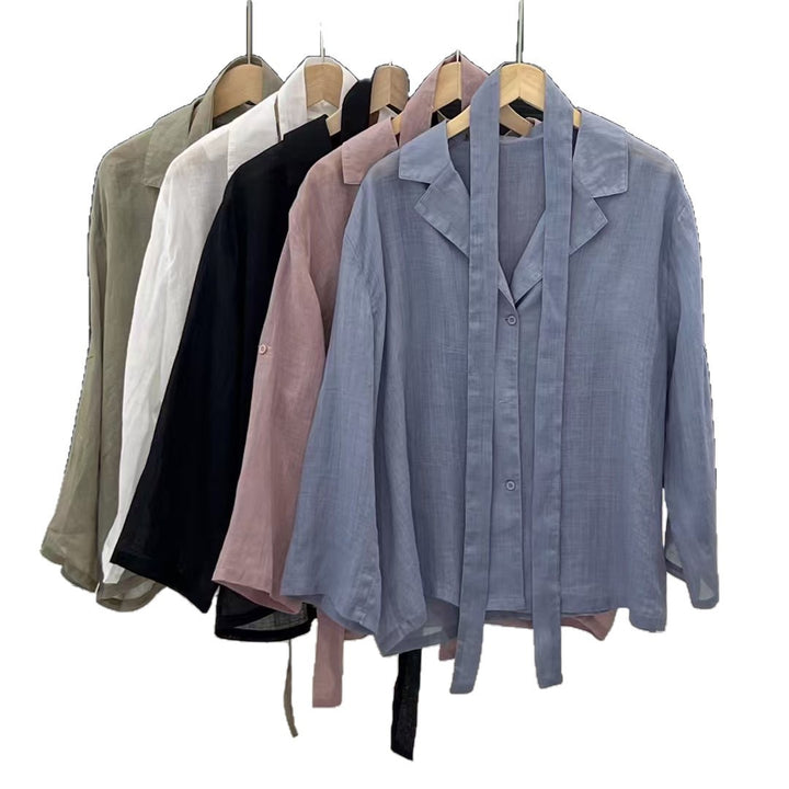 Femme Let Casual Knapper Skjorte Stilla
