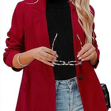 Dame klassisk blazer i moderne snit med elegant revers Stilla