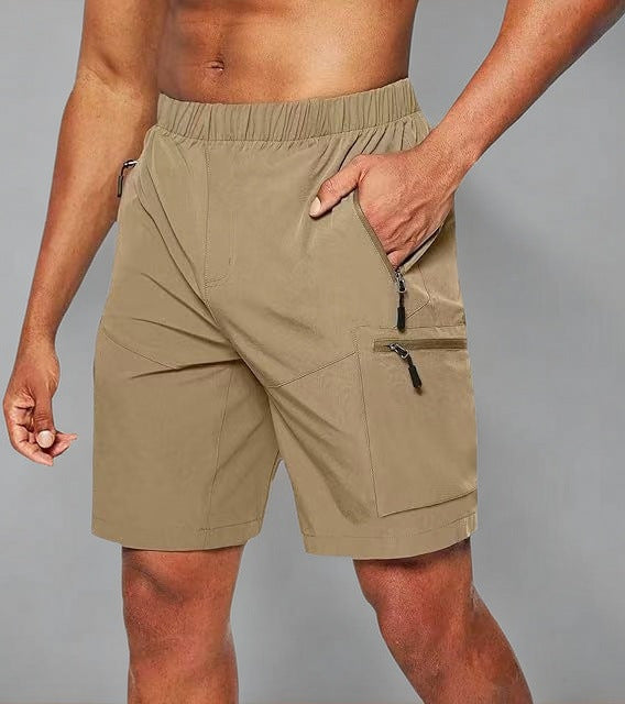 Herre funktionsshorts med elastisk talje og praktiske lynlås lommer Stilla