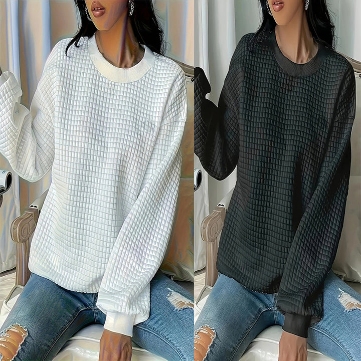 Dame Struktureret Sweatshirt Stilla