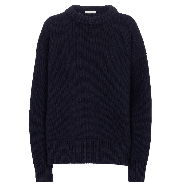 Dame Dejløs Sweater med høj krave og afslappet snit Stilla