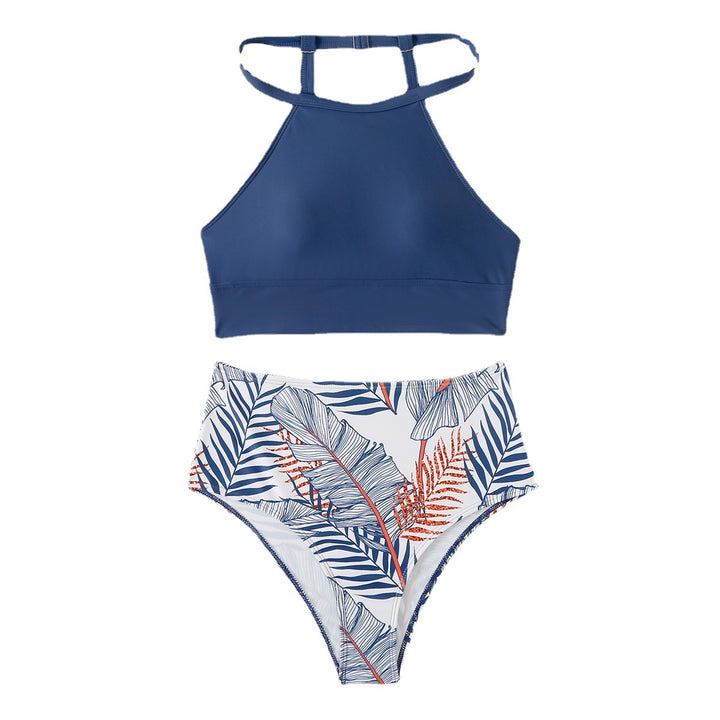 Dame bikini-sæt med sporty top og højtaljebukser Stilla
