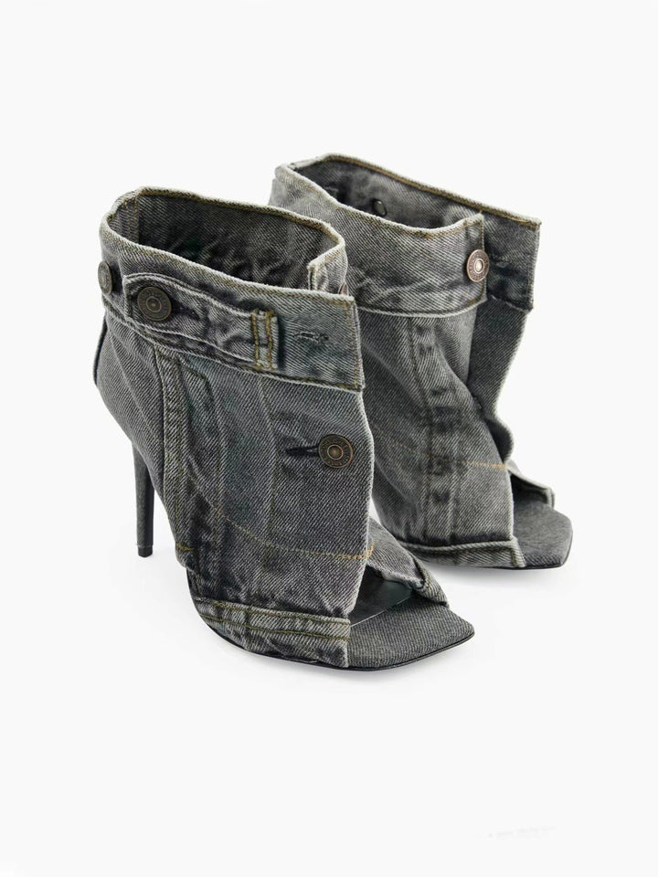 Femme Trendy Cut-Out Stiletto Hæle Stilla