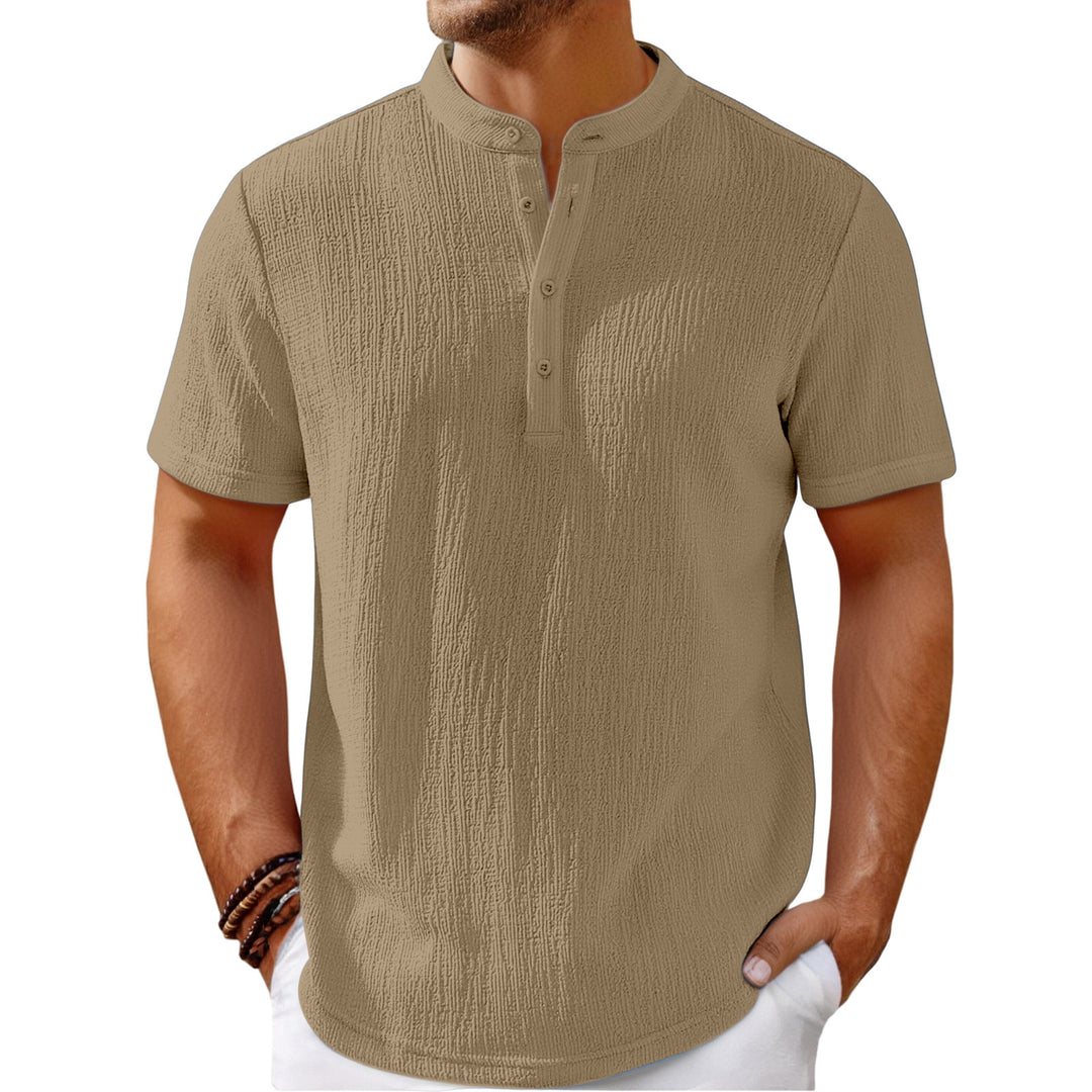 Herrer Poloshirt med struktureret design Stilla