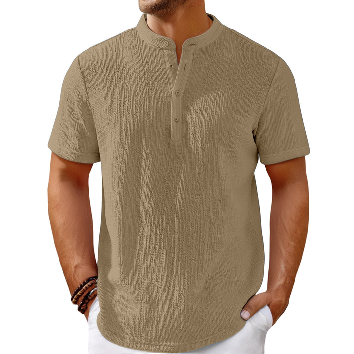 Herrer Poloshirt med struktureret design Stilla