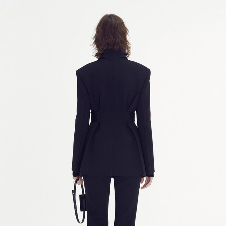 Dame elegant og skræddersyet blazer med dobbelt knap række Stilla