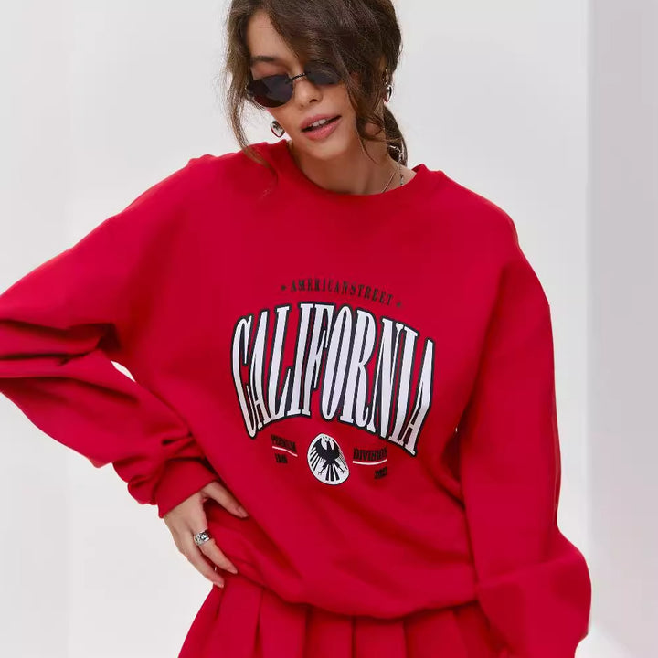 Damer hyggelig sweatshirt nederdel kombination Stilla