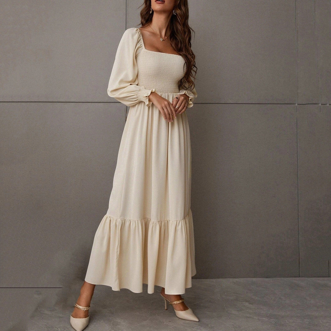 Stilla | Ruffles taske Slim Fit Elegant pendlerkjole