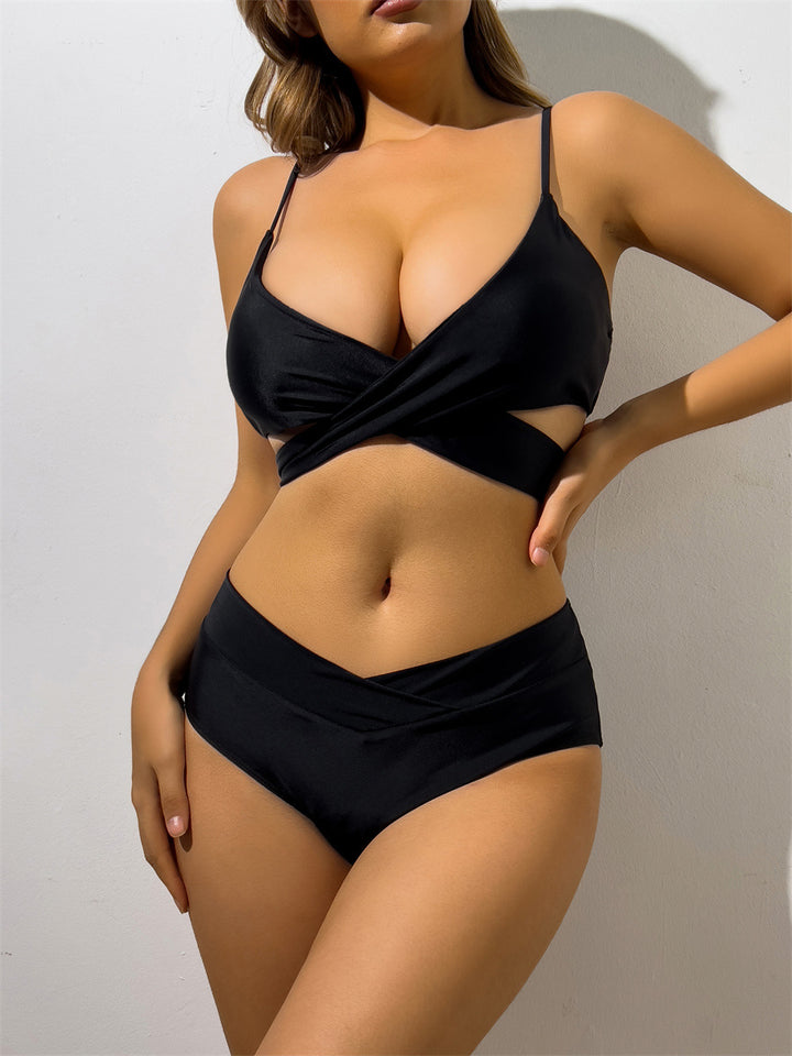 Femme Højtaljede Vikkel-Bikini-Sæt Stilla