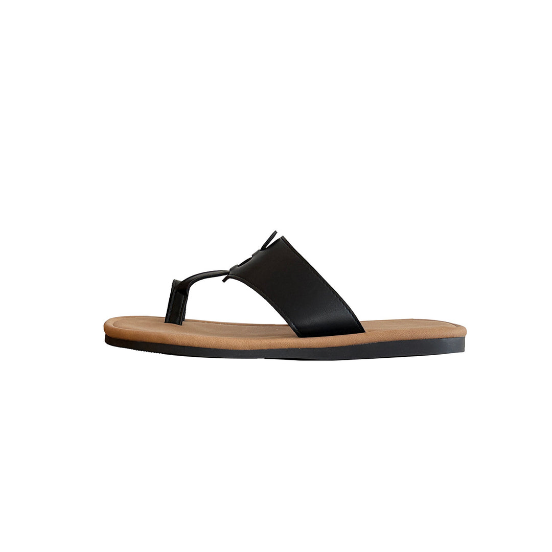 Femme Casual Tanga Slide Sandaler med justerbar rem Stilla
