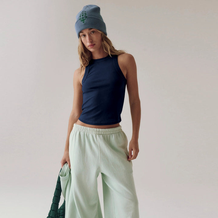 Damer sporty crop-top i høj kvalitet, åndbart bomuld med racerback-design Stilla