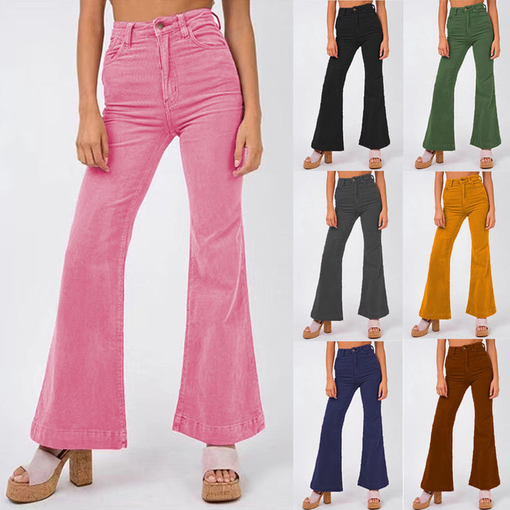 Damer Høj Talje Flared Jeans Stilla