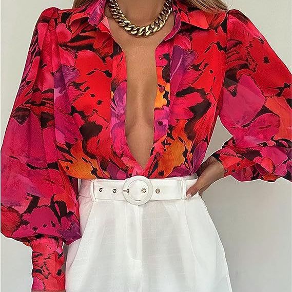 Kvindernes bluse med leopardmønster og casual fit Stilla