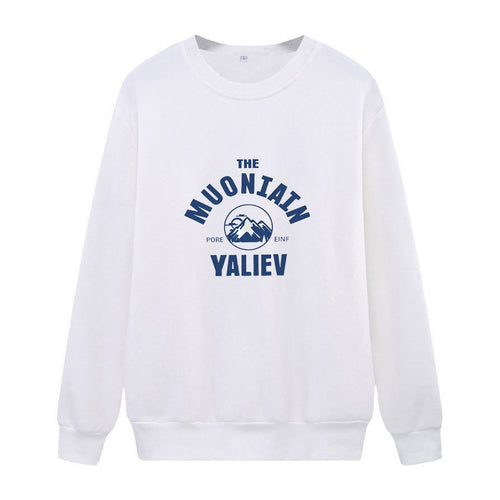 Kvinders hyggelige sweatshirt med front bjergmotiv Skovae