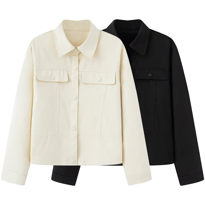 Dame casual jeansjakke med praktiske lommer Stilla