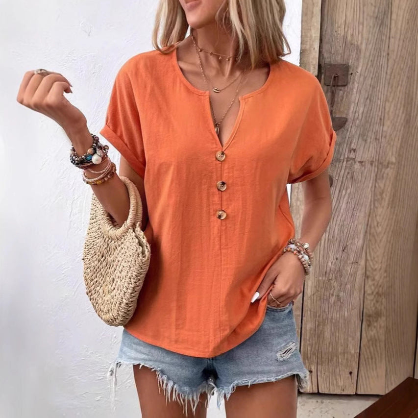 Dame fritid Button-Up skjorte Stilla