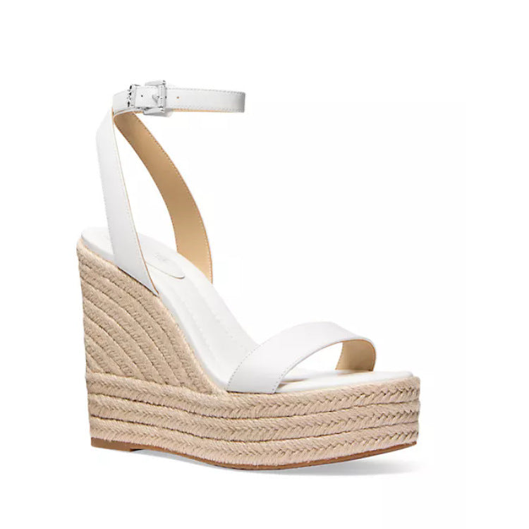 Femme Espadrille Wedge Sandaler med justerbar ankelrem Stilla