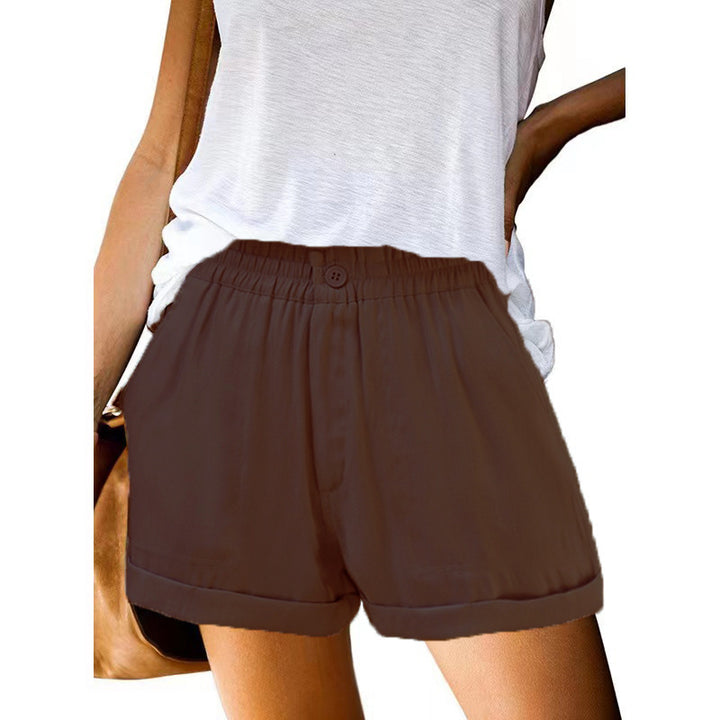 Dame fritids shorts med elastisk talje og trendy design Stilla
