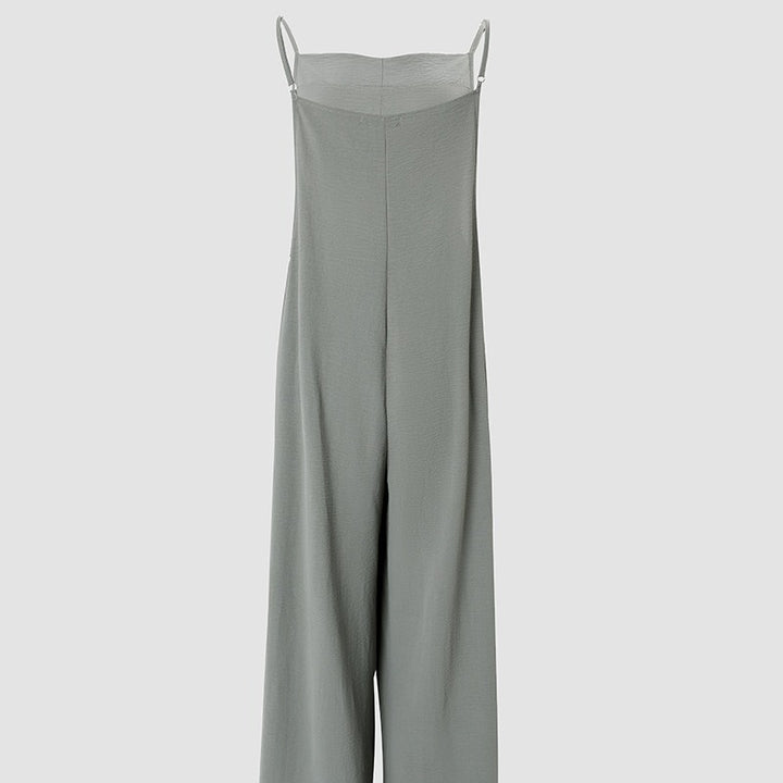 Dame Løs Jumpsuit med vide ben og praktiske lommer Stilla