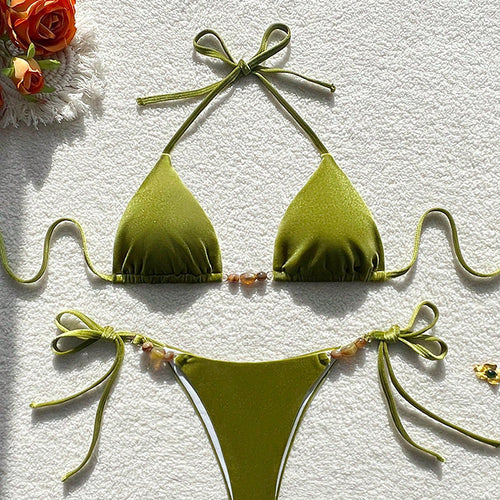 Dame Justerbar Trekant-Bikini-Sæt Stilla 1750922798