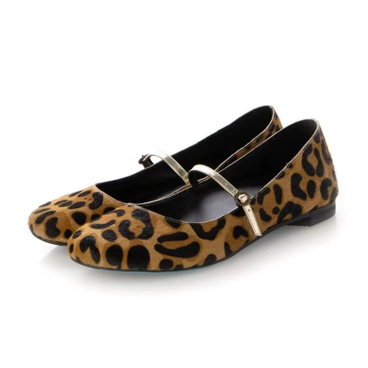 Femme Chic Leopardmønster Ballerinas Stilla