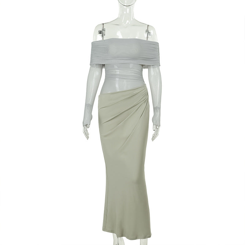 Damer Off-Shoulder Vikkjole med Ruffles-detaljer Skovae