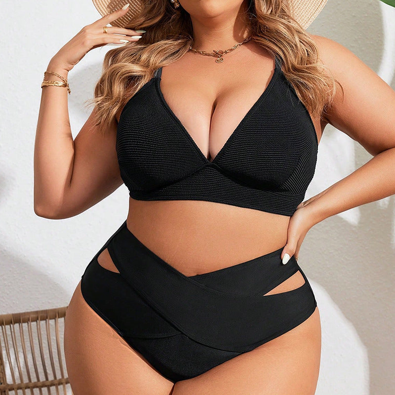 Dame High-Waist Bikiniunderdel med innovative cut-out-detaljer Skovae
