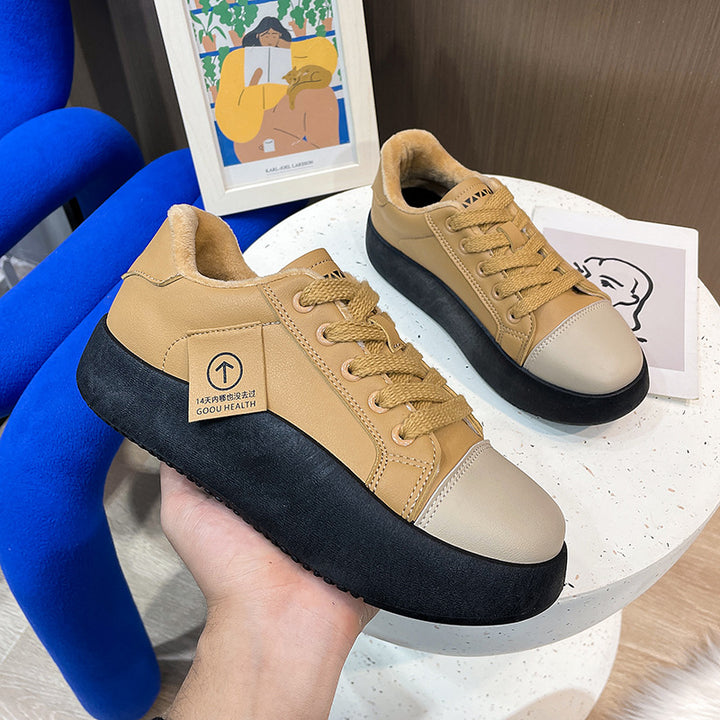 Dame sneakers i casual design med højkvalitets læderoverflade og skridsikker sål Stilla