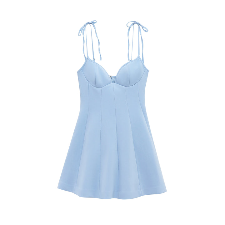 Femme Satisfying Flared Mini Kjole med justerbare stropper Stilla