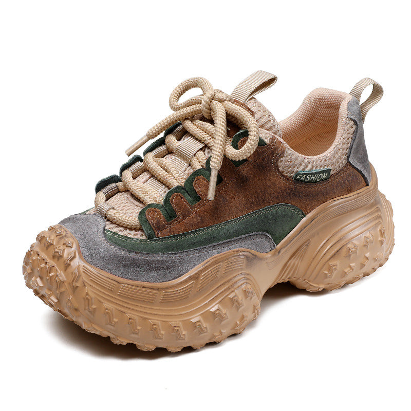 Femme Chunky Fashion-sneaker med forhøjet sål og stilige elementer Stilla