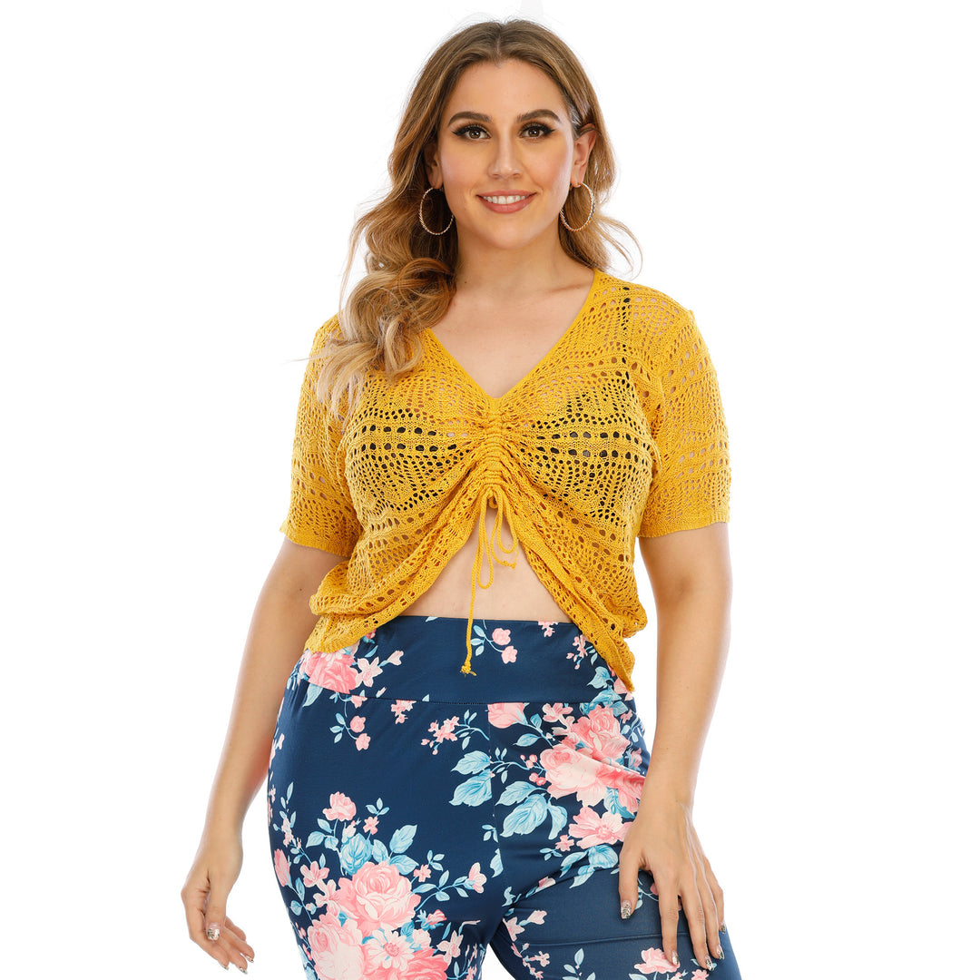Femme Cropped Strik Cover-Up Top Stilla
