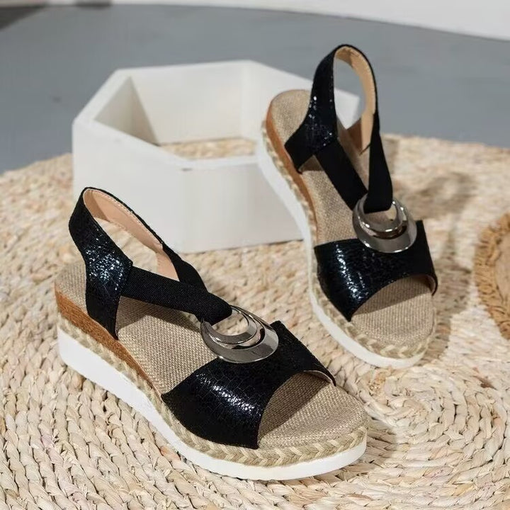 Dame Wedge-sandaler med smart korkhælhøjder og moderne remdesign Stilla