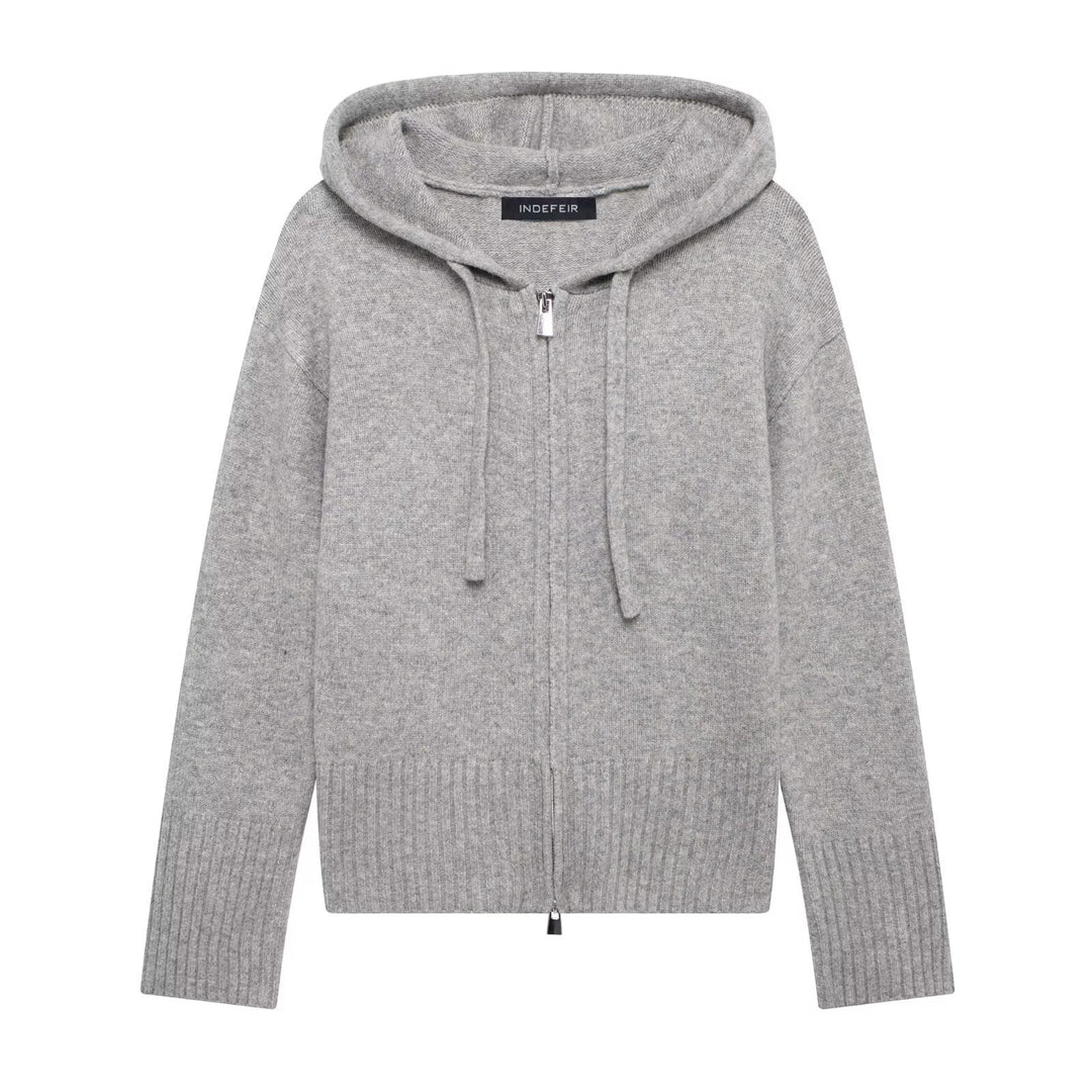 Femme Cozy Zip-Up Hættepullover Stilla